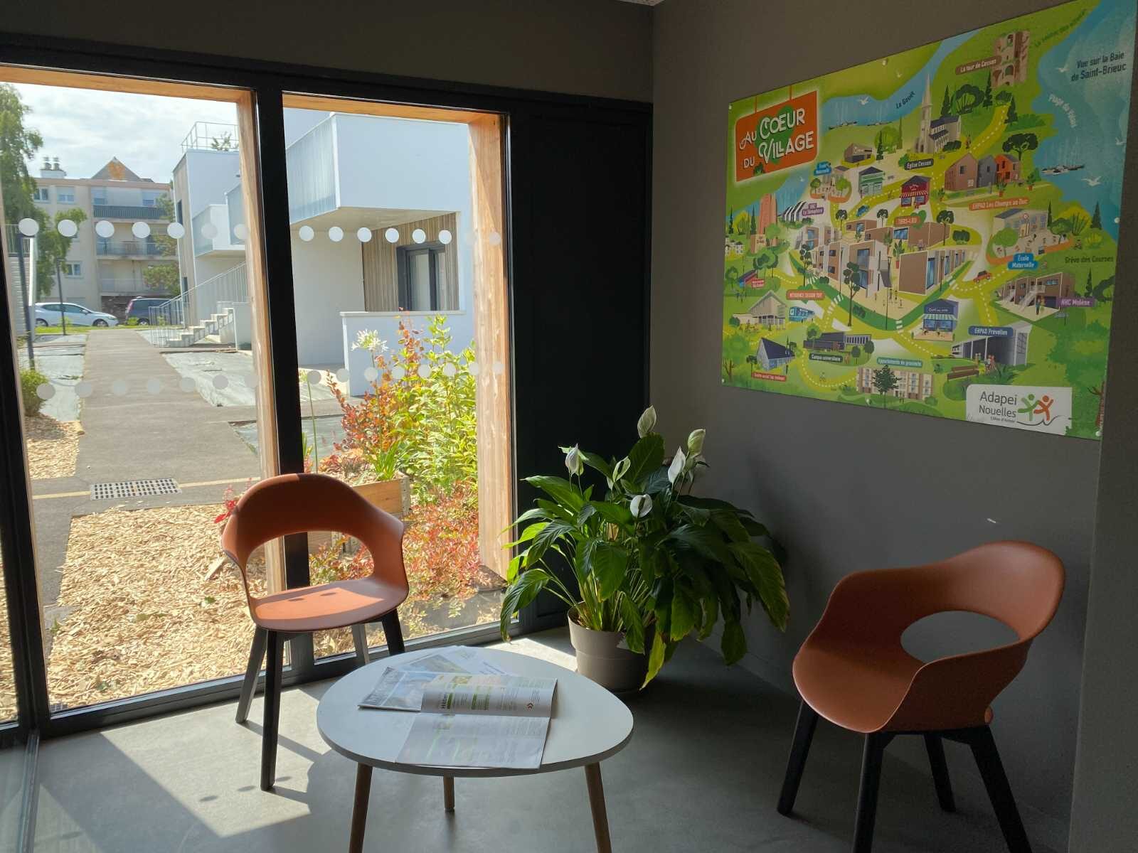 Aménagement de l'espace d'accueil d'une entreprise de services à Saint-Brieuc