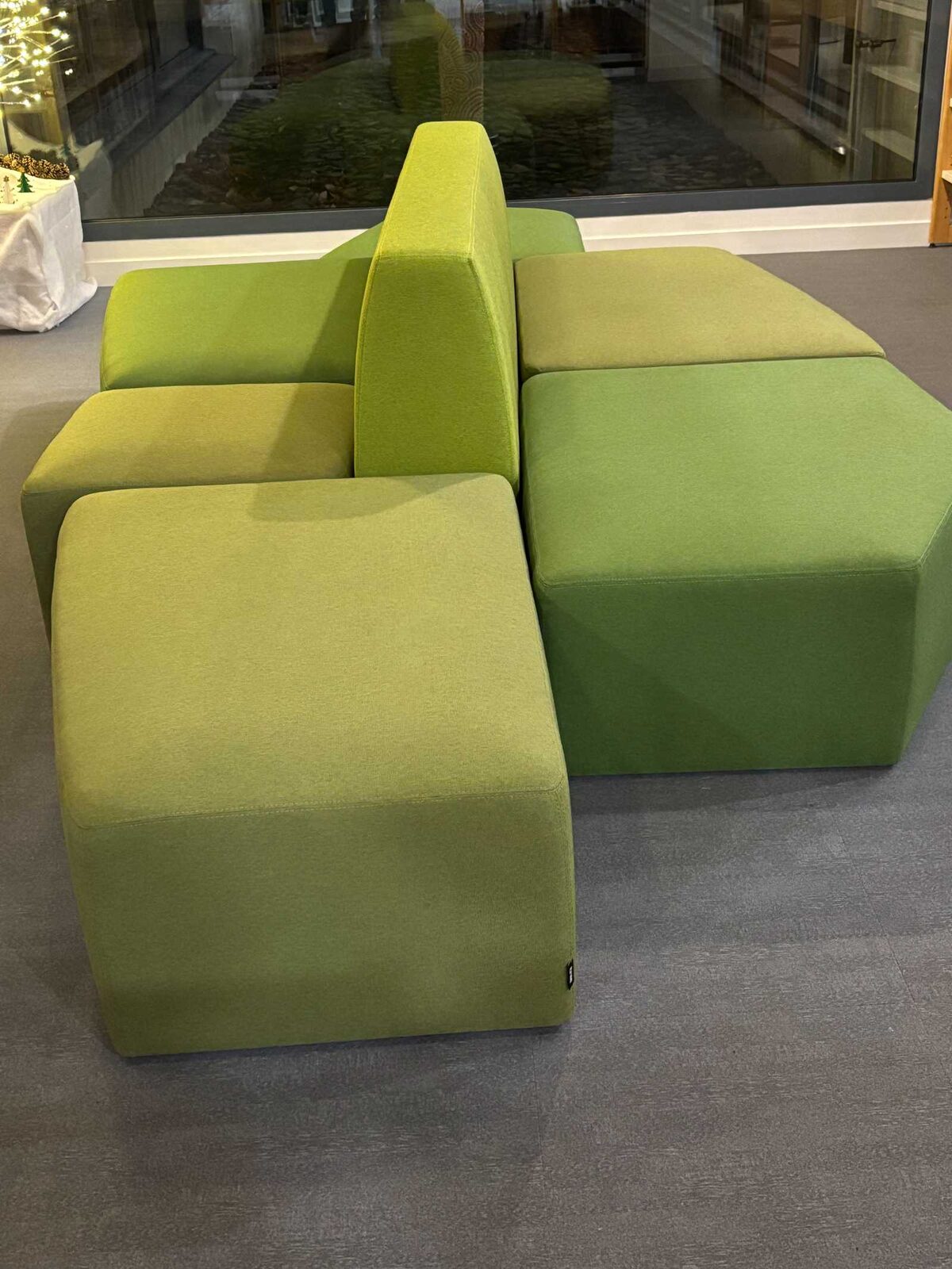 Modules d'assise verts