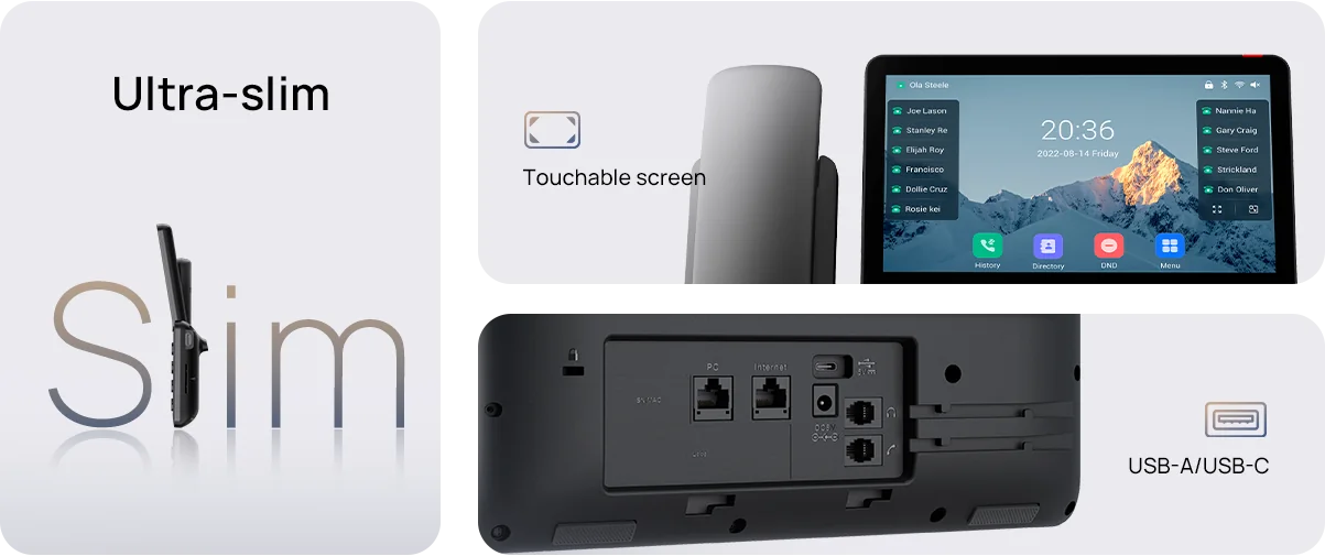 SIP-T77U, vue 3