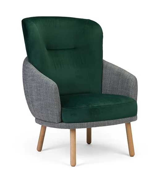 Fauteuil détente Couture dossier haut