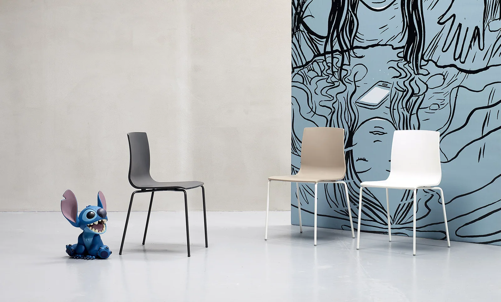 Chaise Alice cadre peint