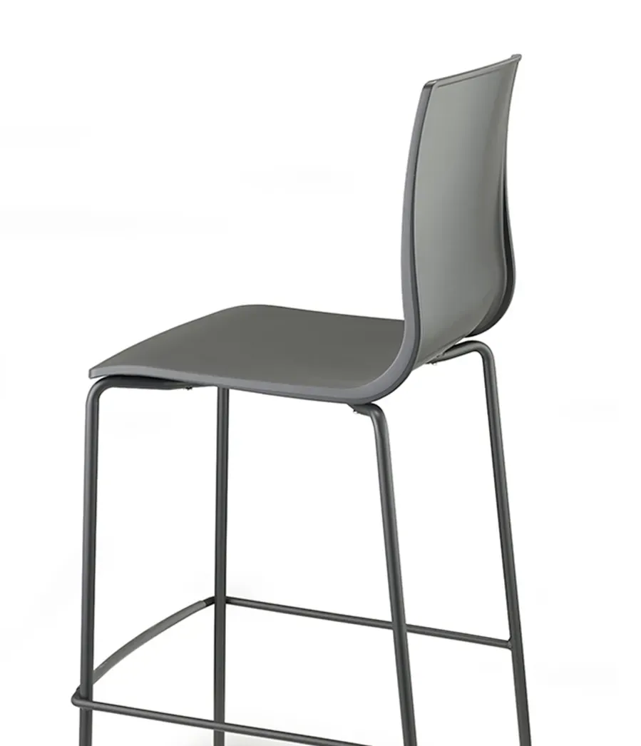 Tabouret Alice H.80/H.65 châssis peint, vue 2