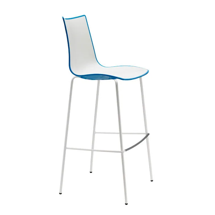 Tabouret Zebra Bicolore h.80 châssis peint, vue 5