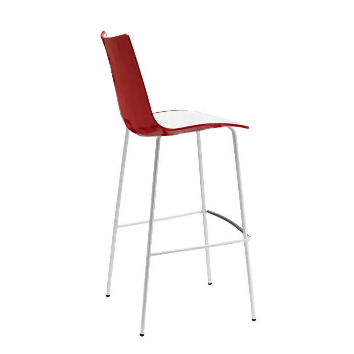 Tabouret Zebra Bicolore h.80 châssis peint, vue 4
