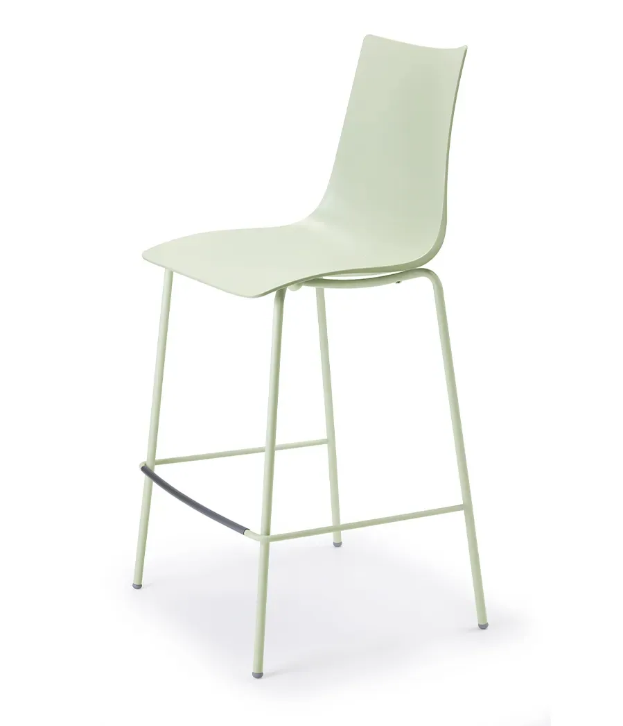 Tabouret Zebra Technopolymère h.80/h.65 cadre peint, vue 2