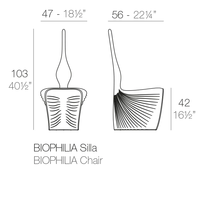 Chaise Biophilia, vue 4