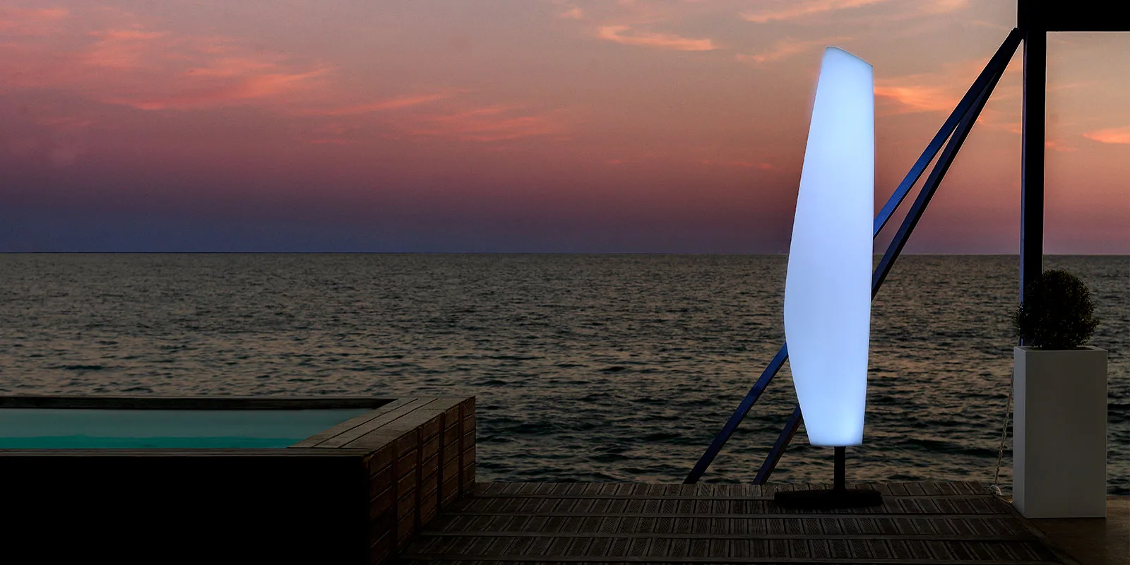 Lampe Blanca, vue 2