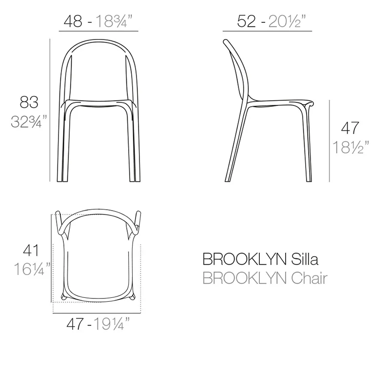 Chaise Brooklyn, vue 5