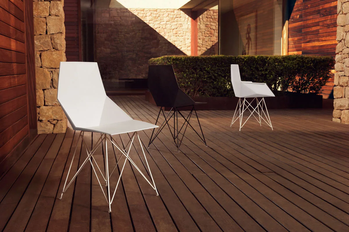 Chaise Faz acier, vue 6
