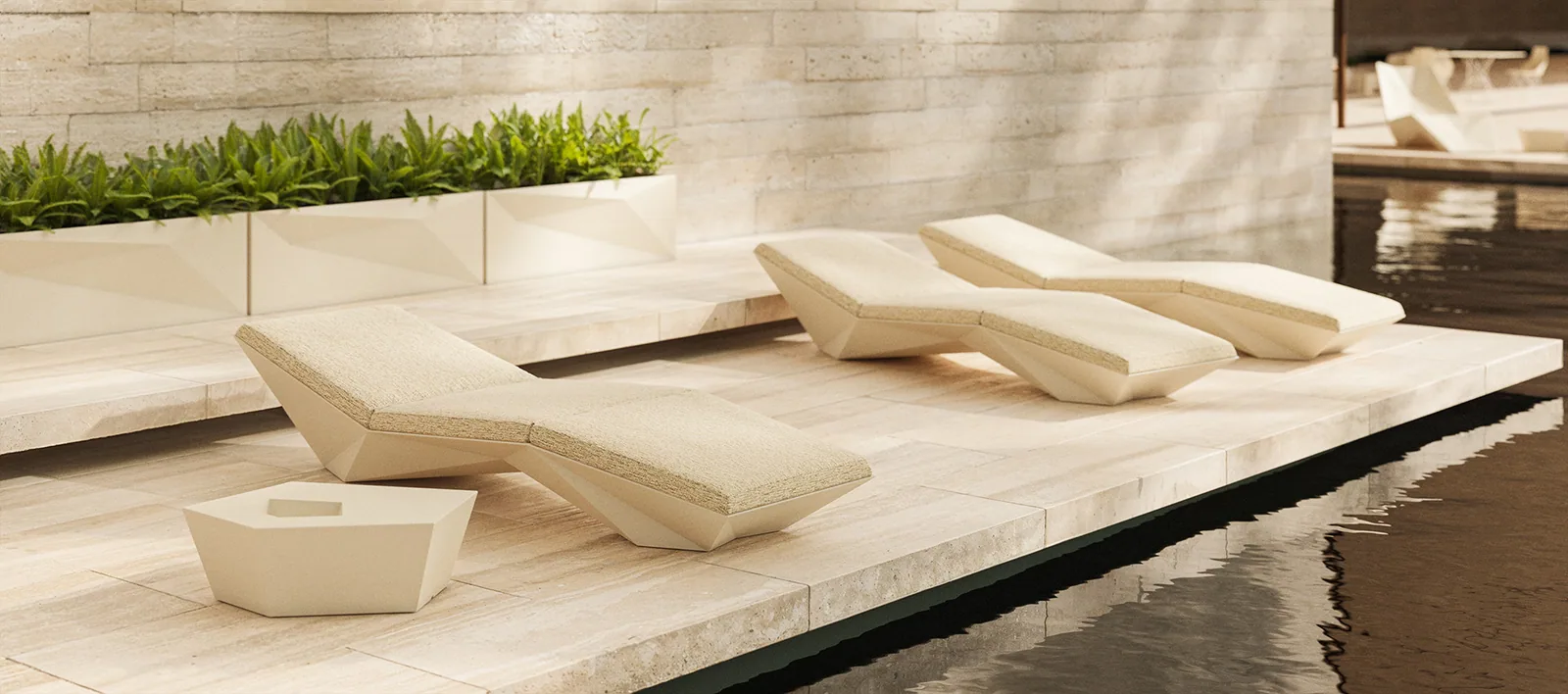 Chaise longue Faz, vue 5
