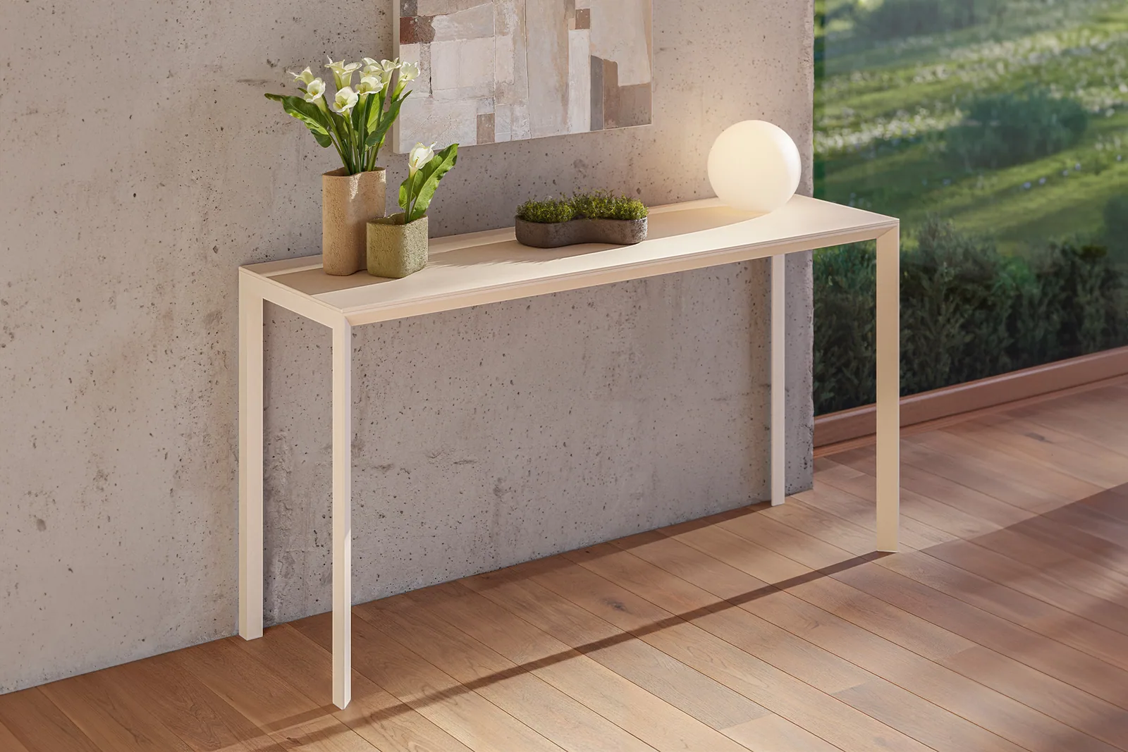 Frame aluminium – table haute, vue 4