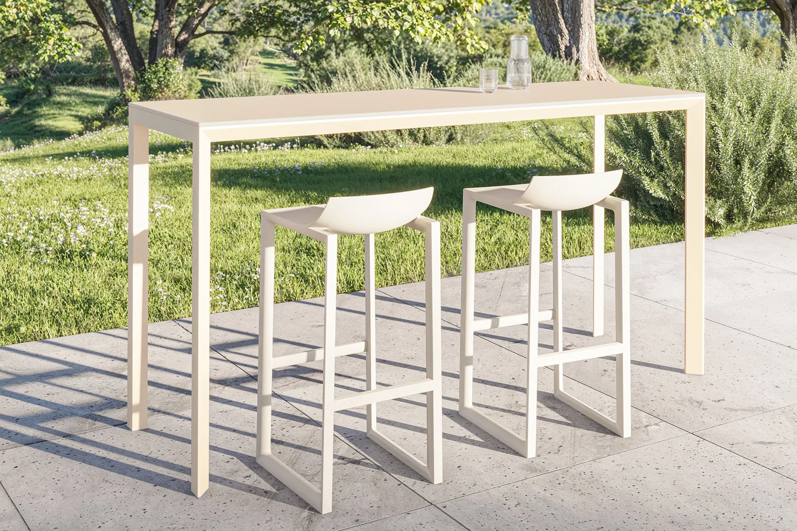 Frame aluminium – table haute, vue 5