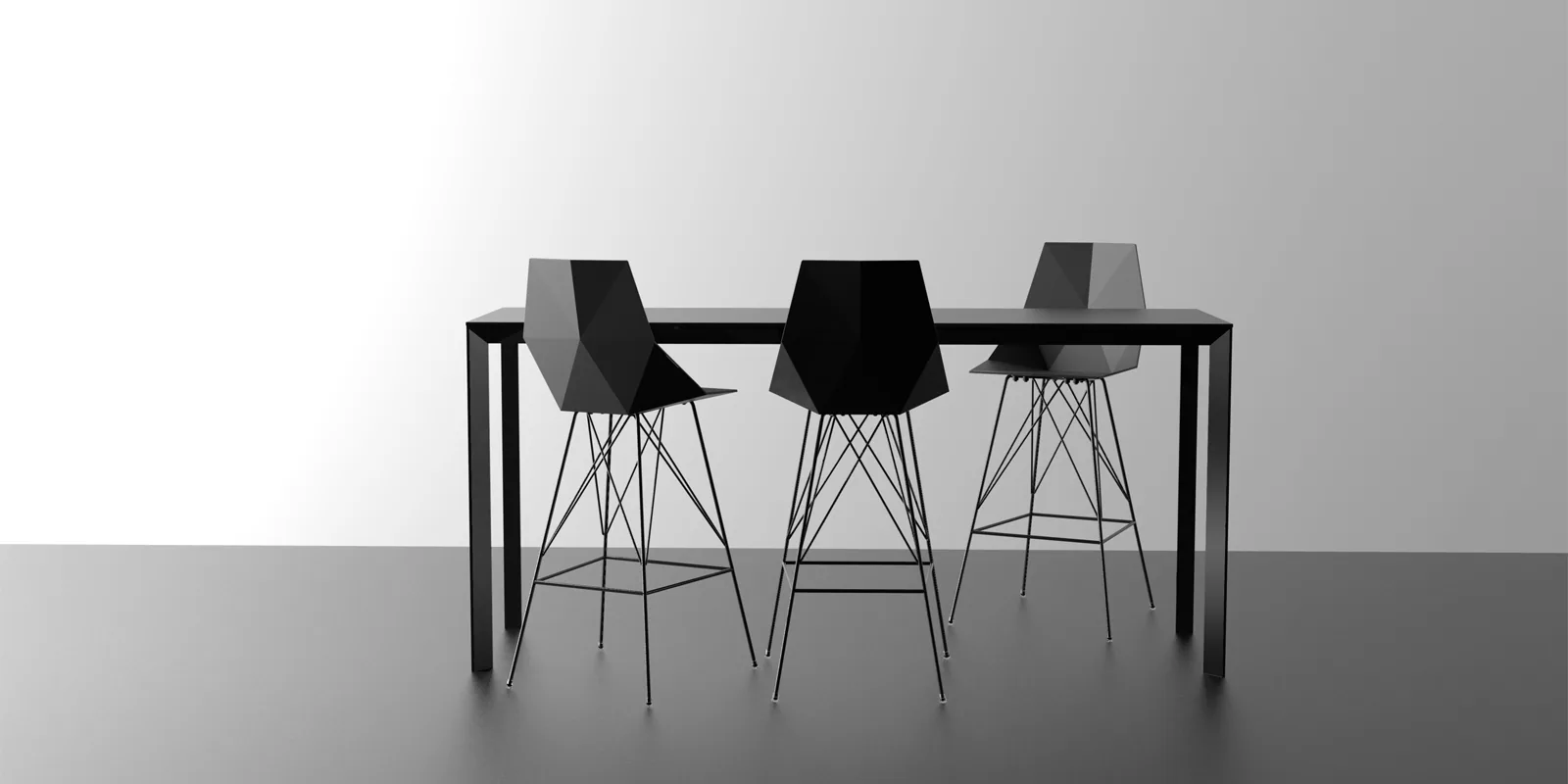 Frame aluminium – table haute, vue 6
