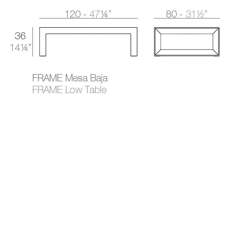 Frame – tables basses, vue 5