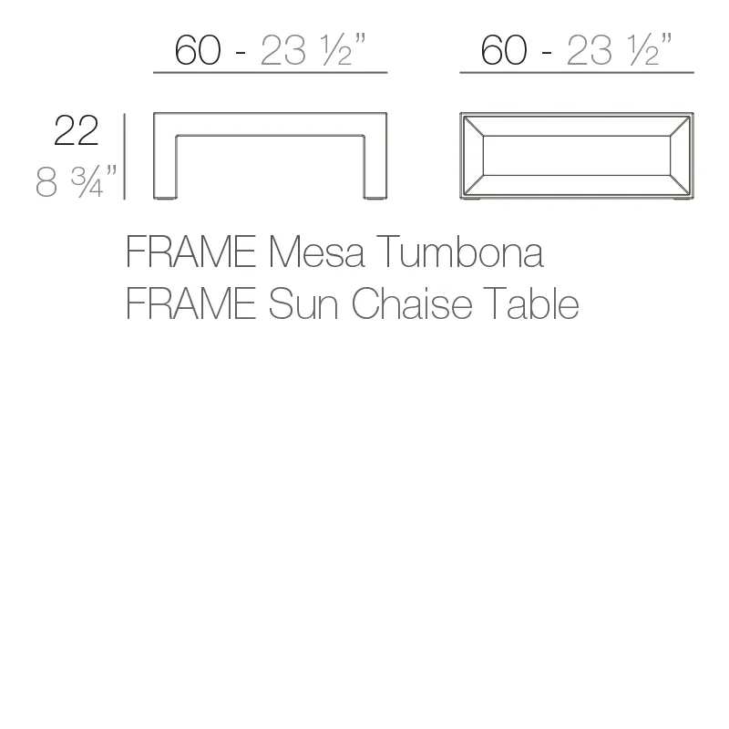 Frame – tables basses, vue 6