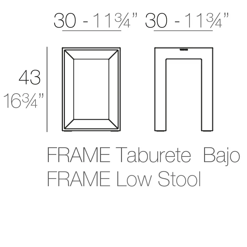 Tabouret Frame, vue 5