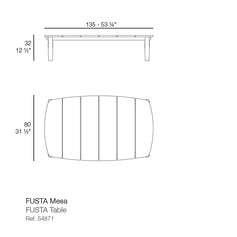 Fusta – table basse, vue 6