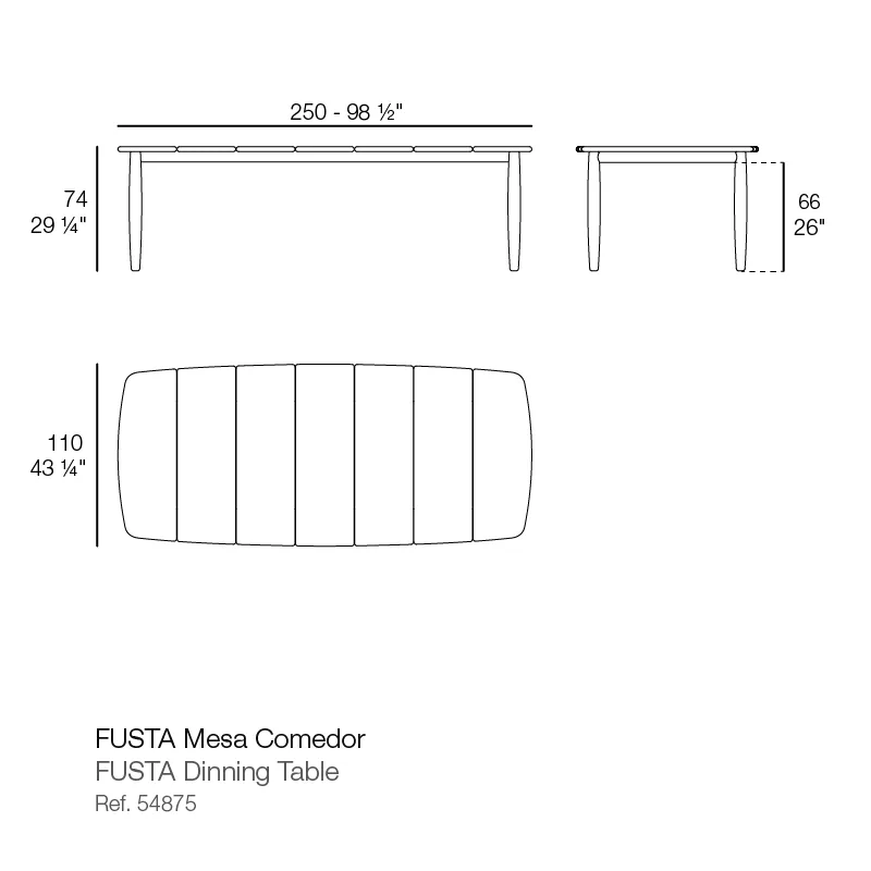 Fusta – table de repas, vue 6