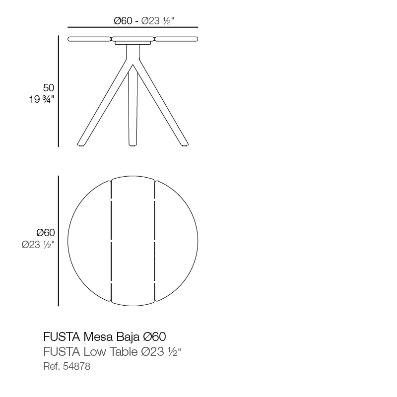 Fusta – table d'appoint 60x50h, vue 6
