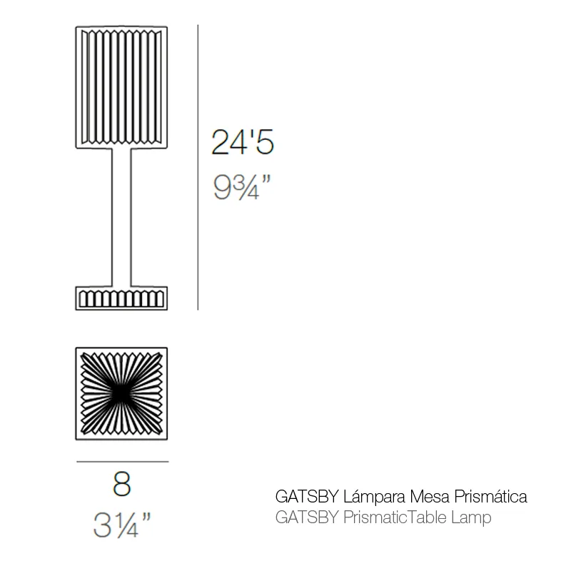 Lampe à poser Gastby prisme, vue 5
