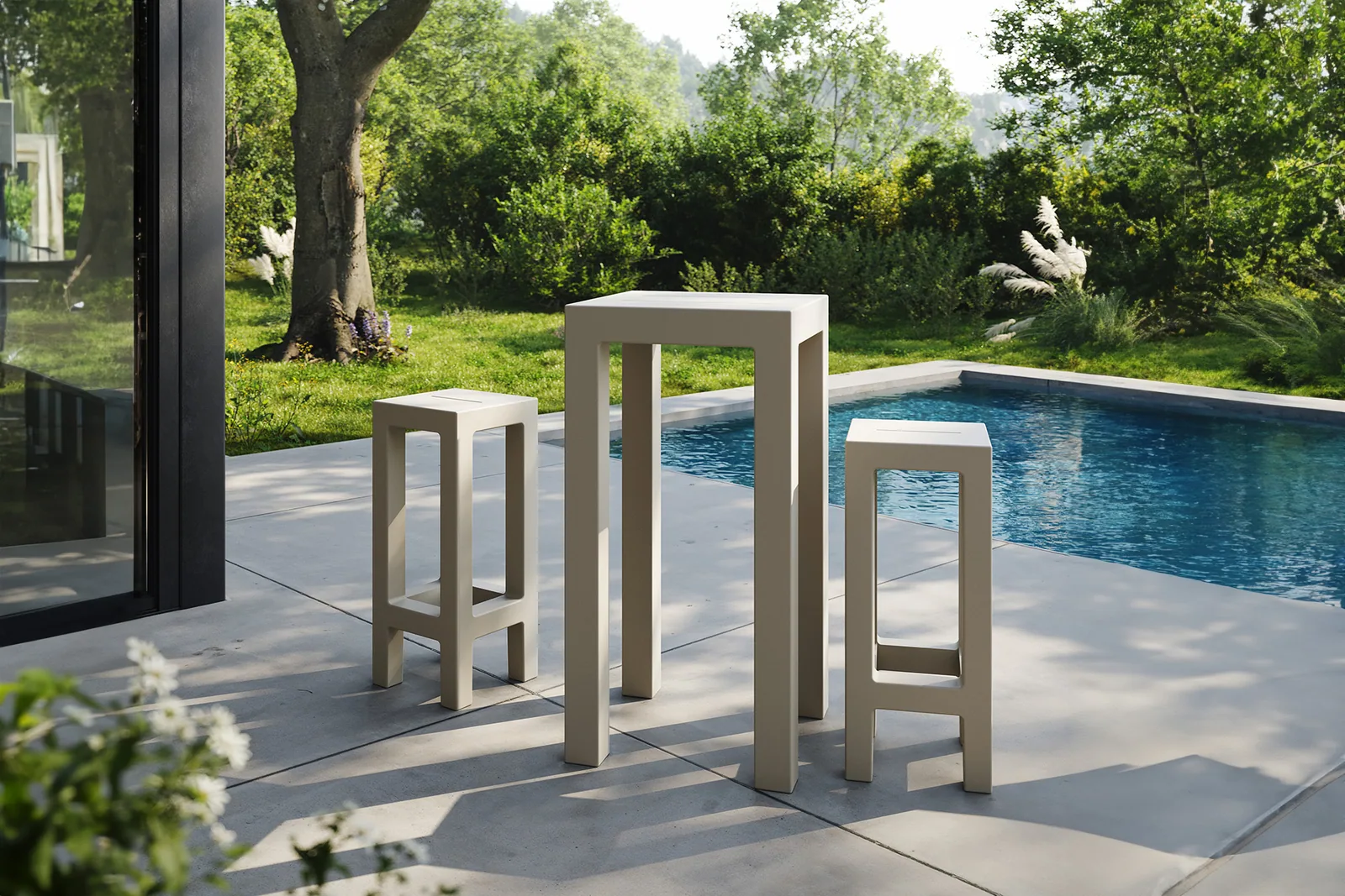 Jut – table de bar 50x50x100, vue 3