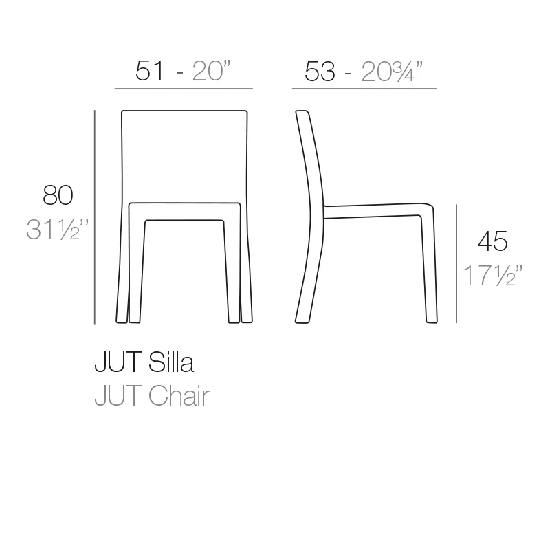 Chaise Jut, vue 3