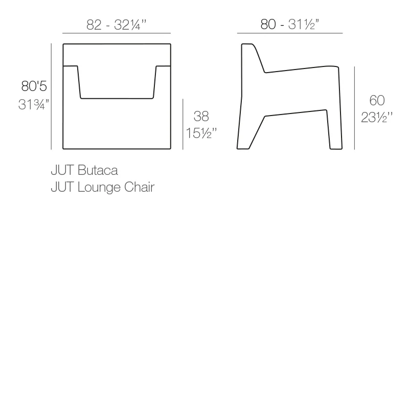 Fauteuil détente Jut, vue 4