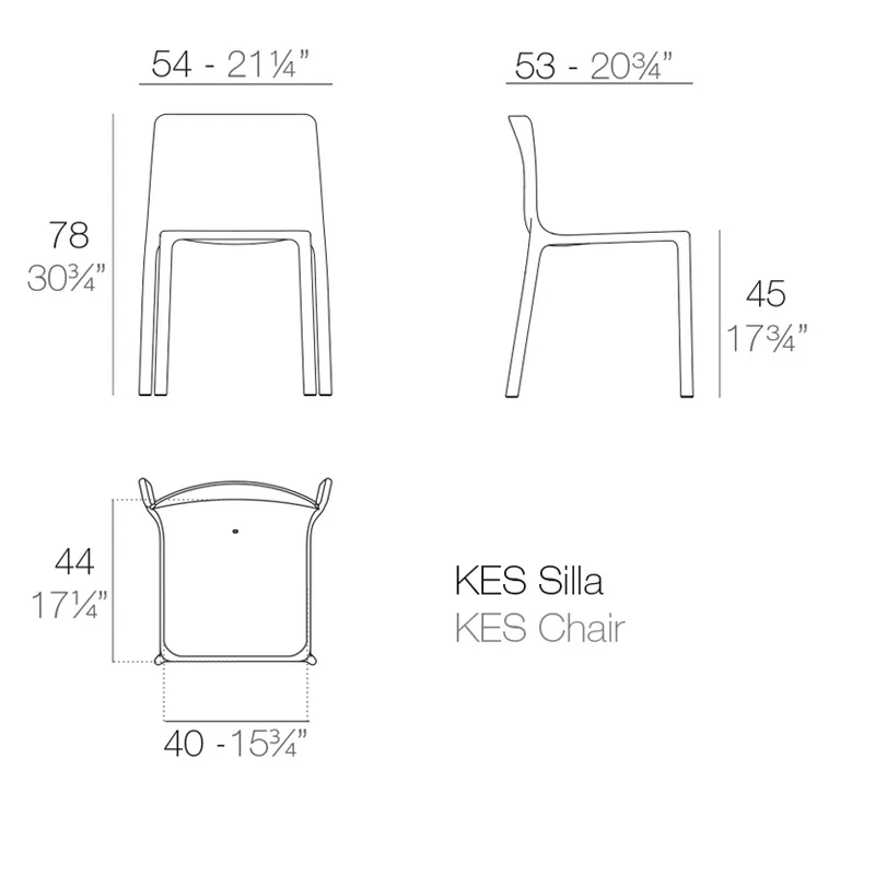 Chaise Kes, vue 2