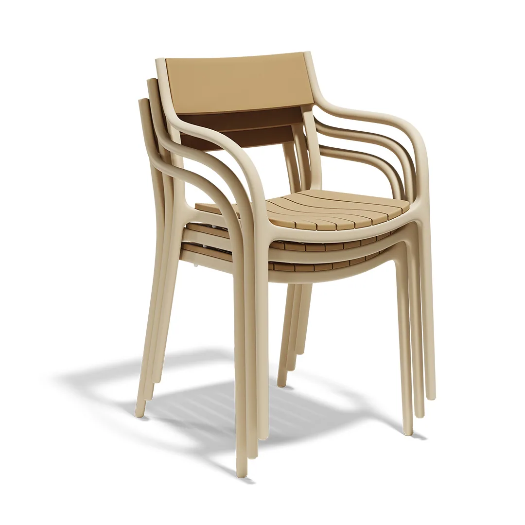 Chaise Madison lattes, vue 3