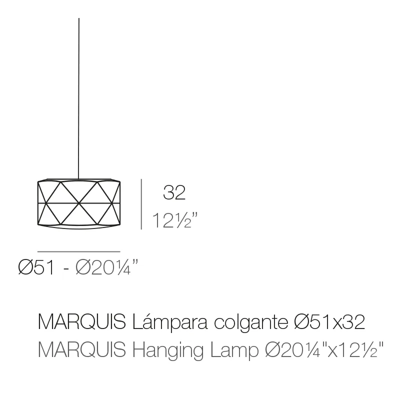 Suspension Marquis 50x26, vue 2