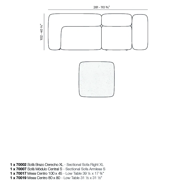 Canapé modulaire Milos, vue 6