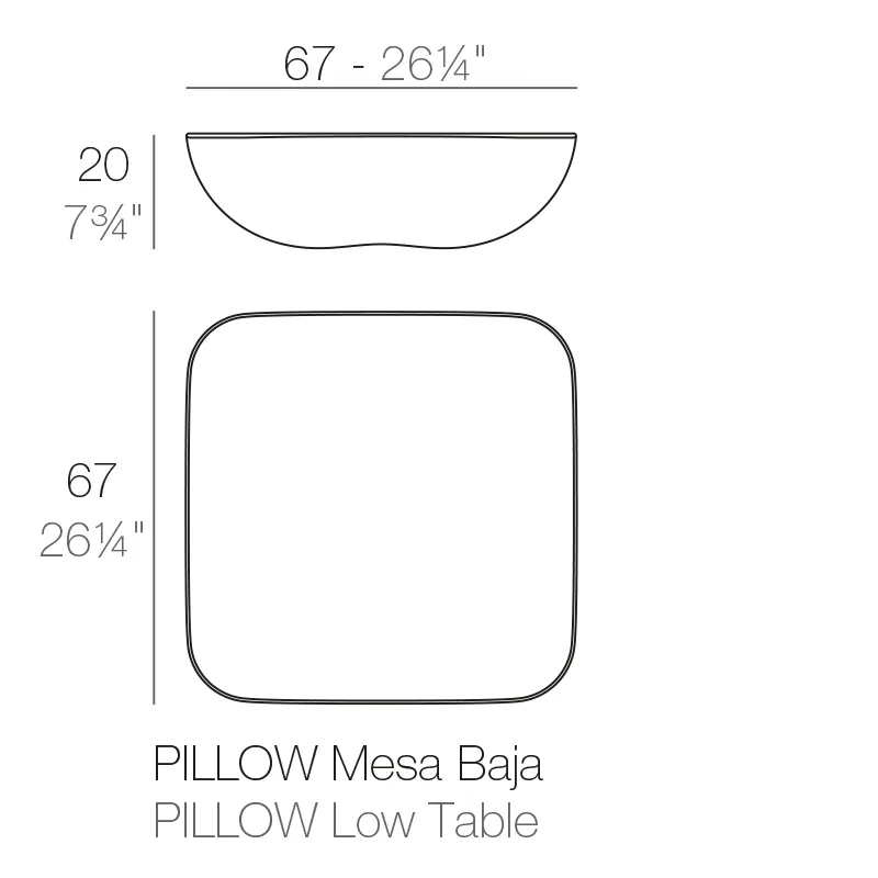Pilow – table basse, vue 6