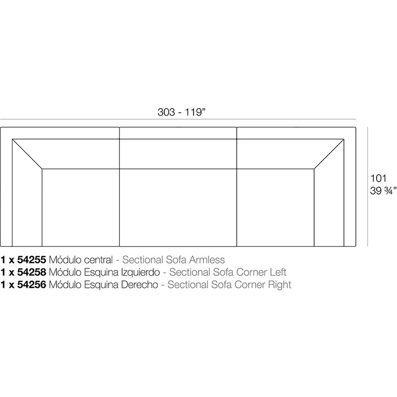 Canapé modulaire Pixel, vue 4
