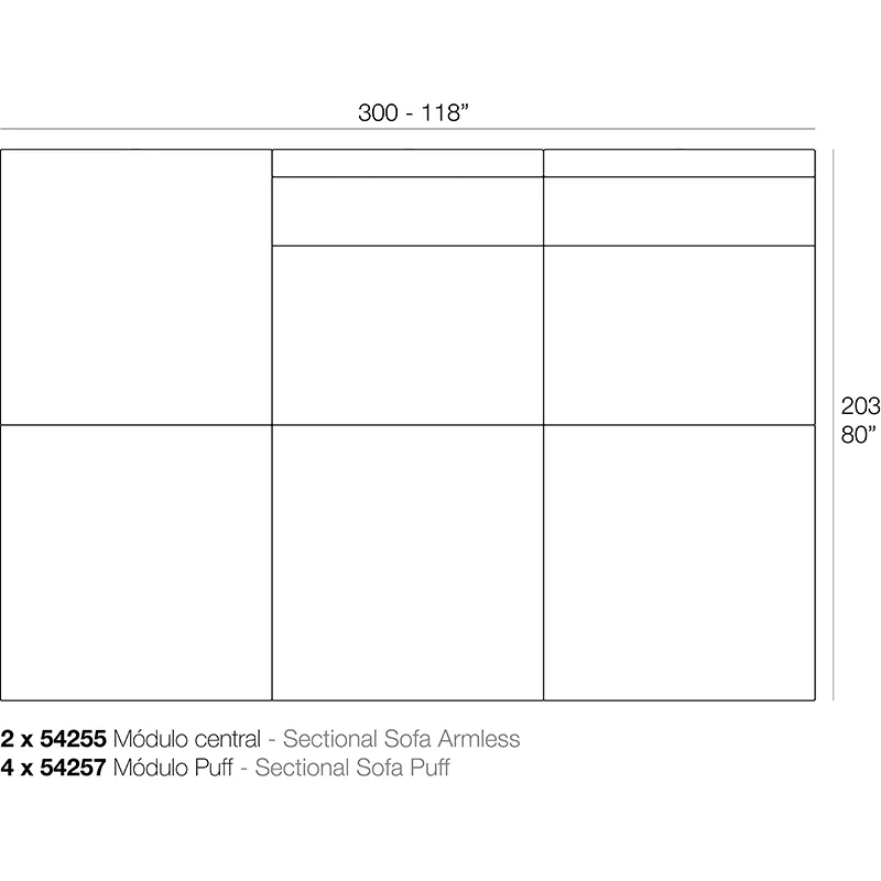 Canapé modulaire Pixel, vue 5
