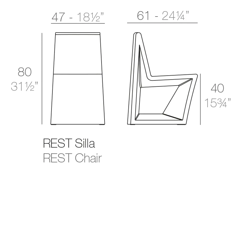 Chaise Rest, vue 6