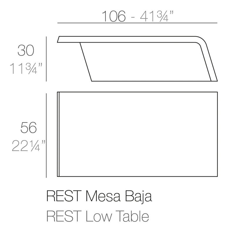 Rest – tables basses, vue 5