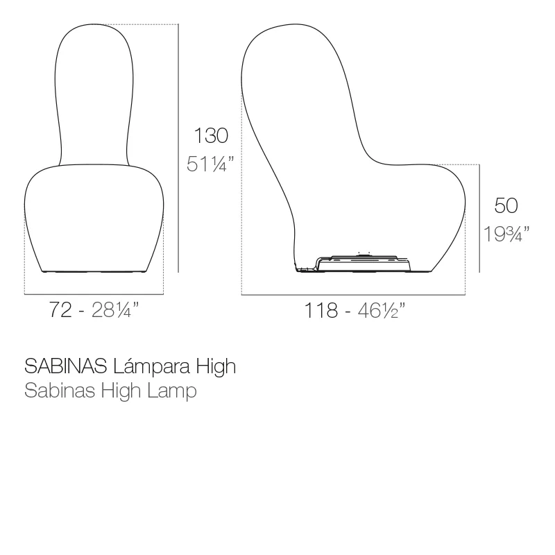 Lampe Sabinas, vue 3