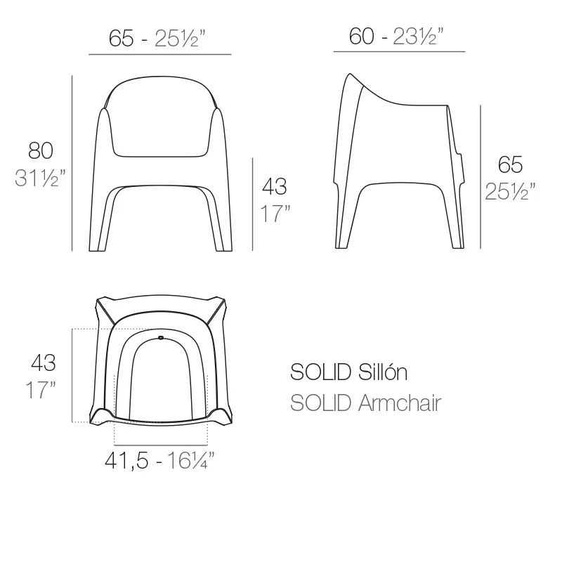 Fauteuil Solid, vue 4