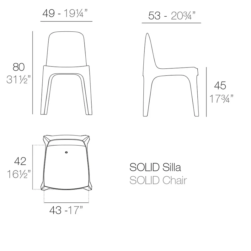 Chaise Solid, vue 4