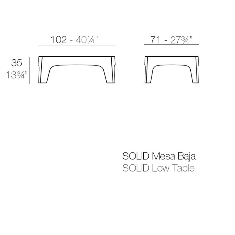 Solid – table basse, vue 6