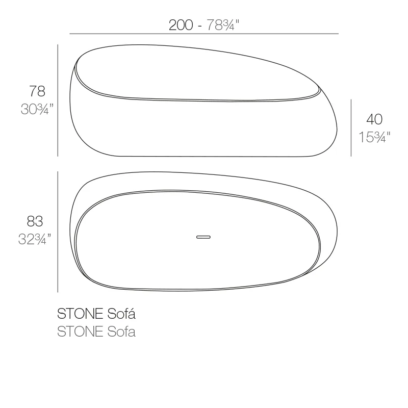 Canapé Stone, vue 6