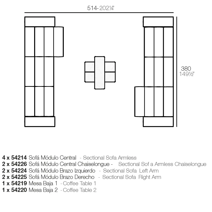 Canapé modulaire Tablet