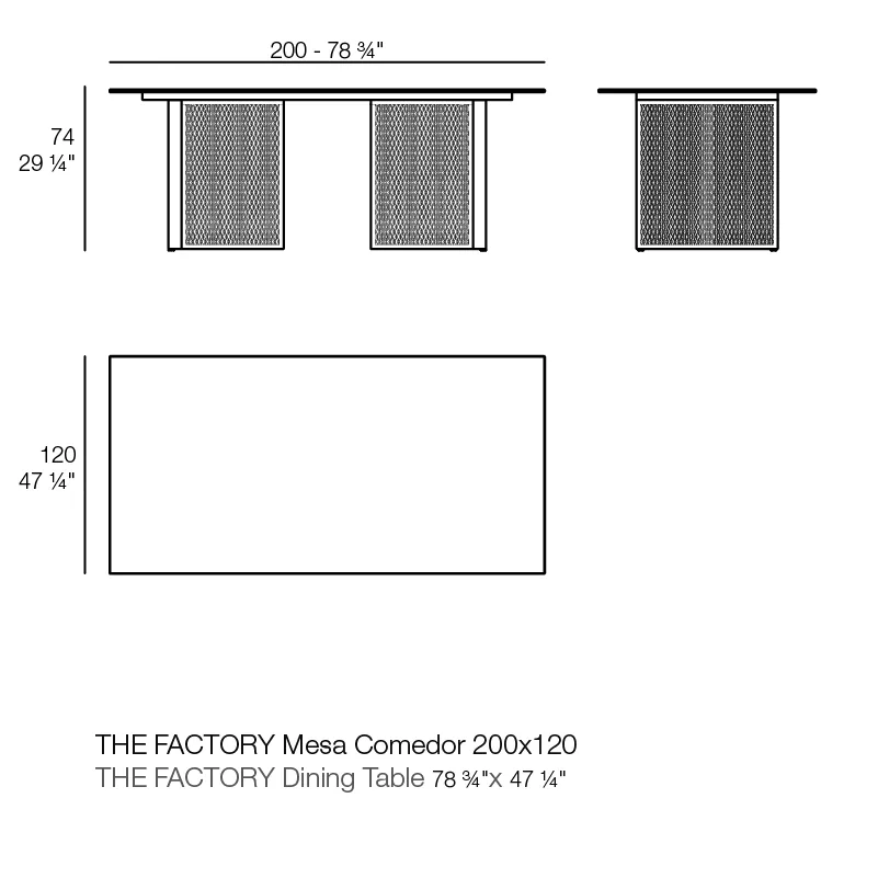 The Factory – table de repas, vue 4