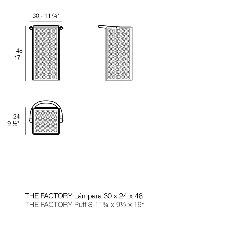 Lampe The Factory, vue 4