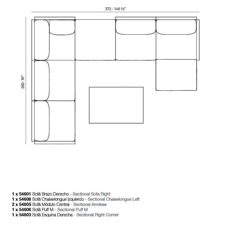 Canapé modulaire The Factory, vue 4