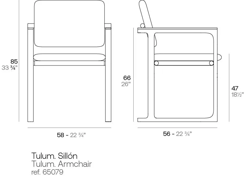Chaise Tulum, vue 6
