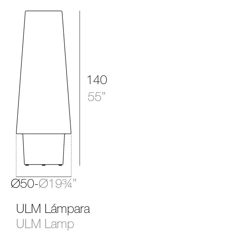 Lampe Ulm, vue 2