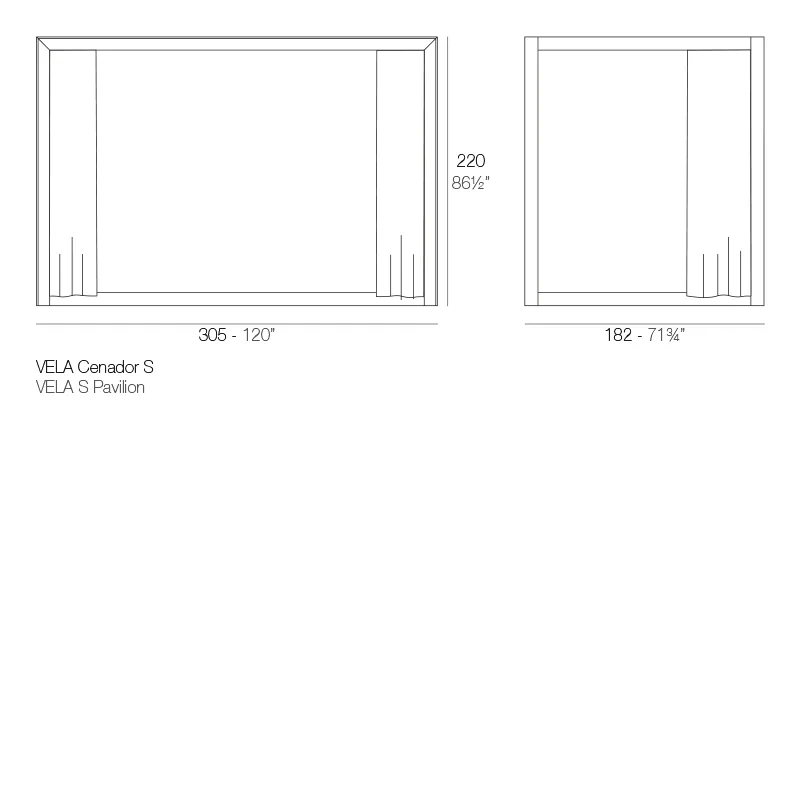 Pavillon Vela 305x182x215, vue 6