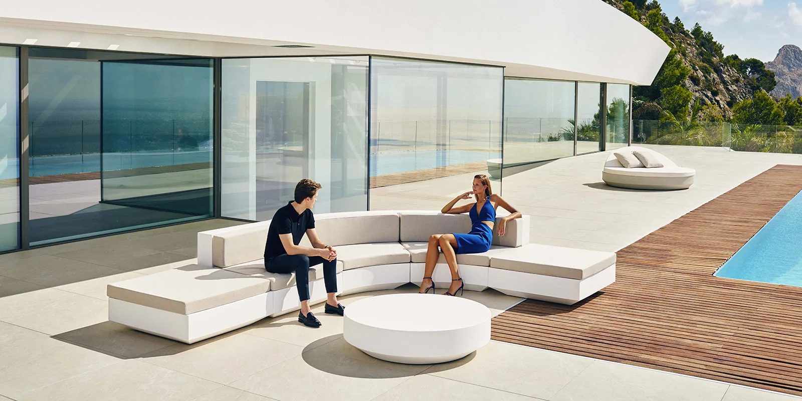 Pouf carré Vela, vue 5