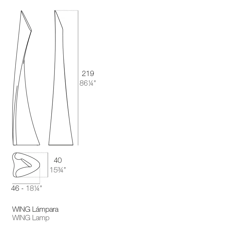 Lampe Wing, vue 4